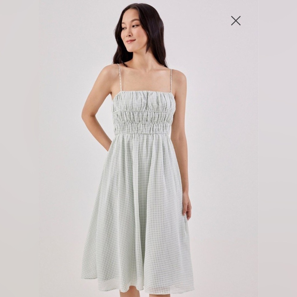 LOVE, BONITO‎ Ruched Midi Dress